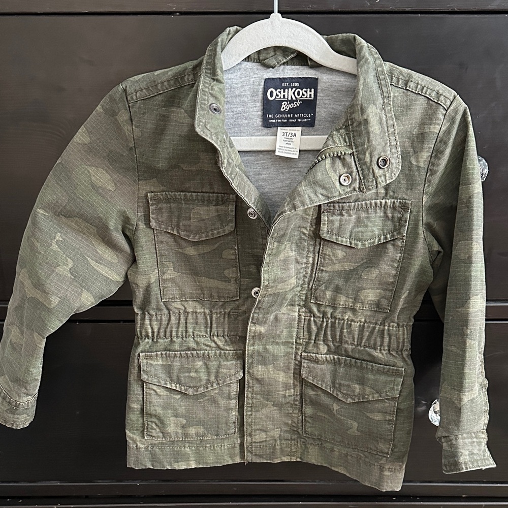 OshKosh B'gosh Kids Olive Green Jean Jacket
